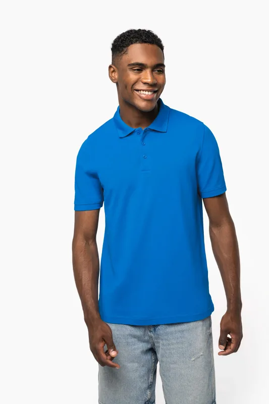 Kariban Heren piquépolo met korte mouwen