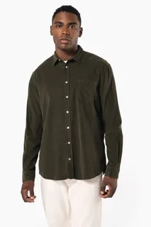 Kariban Men's long-sleeved corduroy shirt – foto 1