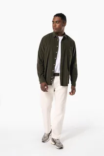 Kariban Men's long-sleeved corduroy shirt – foto 9