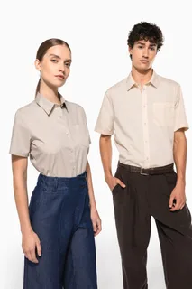Kariban Men's easy-care short sleeve polycotton poplin shirt – foto 12