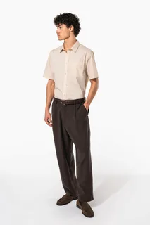 Kariban Men's easy-care short sleeve polycotton poplin shirt – foto 8