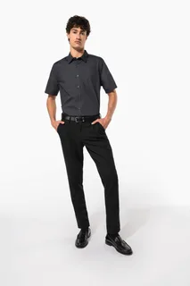 Kariban Men's short-sleeved cotton poplin shirt – foto 9