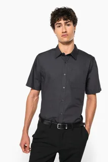 Kariban Men's short-sleeved cotton poplin shirt – foto 1