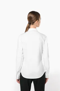 Kariban Ladies' long-sleeved cotton poplin shirt – foto 2