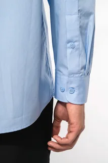 Kariban Men's long-sleeved cotton poplin shirt – foto 6