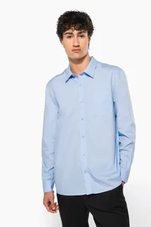 Kariban Men's long-sleeved cotton poplin shirt – foto 2