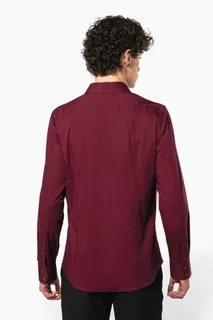 Kariban Heren stretch overhemd lange mouwen – foto 2