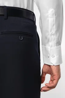Kariban Getailleerd heren non-iron overhemd lange mouwen – foto 5
