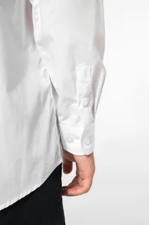 Kariban Kinder poplin overhemd lange mouwen – foto 6