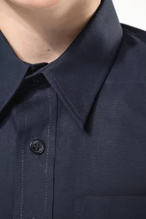 Kariban Kinder poplin overhemd korte mouwen – foto 4