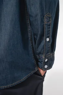 Kariban Men's long-sleeved denim shirt – foto 5