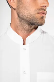 Kariban Men's long-sleeved mandarin collar shirt – foto 6