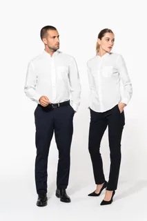 Kariban Ladies' long-sleeved mandarin collar shirt – foto 15
