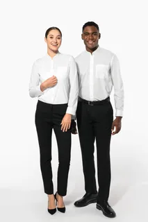 Kariban Ladies' long-sleeved mandarin collar shirt – foto 11