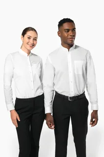 Kariban Ladies' long-sleeved mandarin collar shirt – foto 7