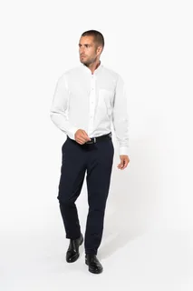 Kariban Men's long-sleeved mandarin collar shirt – foto 4