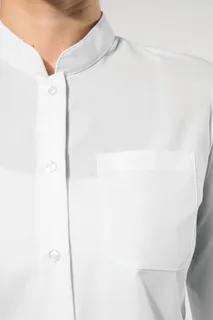 Kariban Ladies' long-sleeved mandarin collar shirt – foto 4