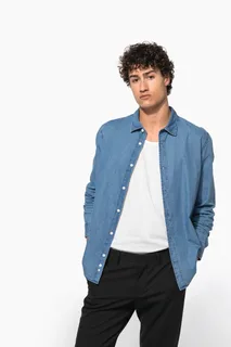 Kariban Herenoverhemd Denim – foto 15