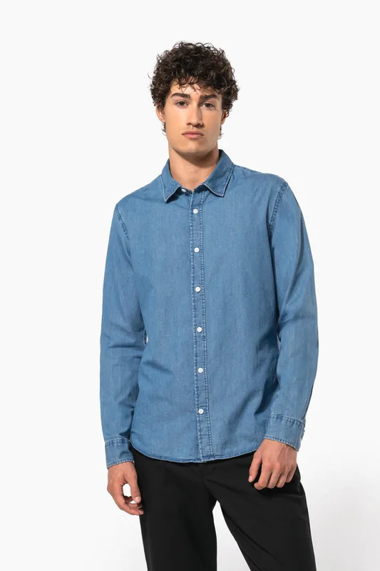 Kariban Herenoverhemd Denim