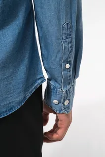 Kariban Herenoverhemd Denim – foto 6