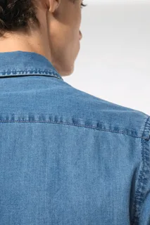 Kariban Herenoverhemd Denim – foto 5