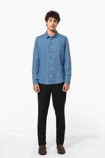 Kariban Herenoverhemd Denim – foto 9