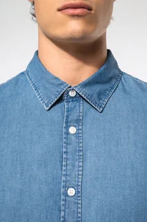 Kariban Herenoverhemd Denim – foto 3