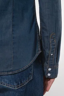 Kariban Dames denim blouse lange mouwen – foto 5