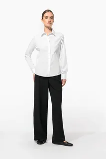 Kariban Ladies’ long-sleeved cotton poplin shirt – foto 6