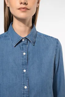Kariban Damesblouse Denim – foto 4