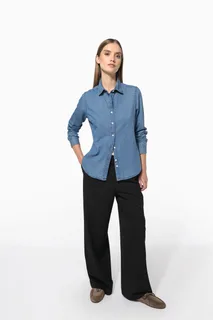 Kariban Damesblouse Denim – foto 9