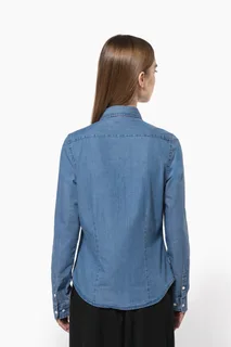 Kariban Damesblouse Denim – foto 2