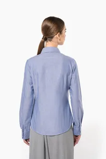 Kariban Dames Oxford blouse lange mouwen – foto 3