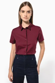 Kariban Ladies' short-sleeved cotton/elastane shirt – foto 11