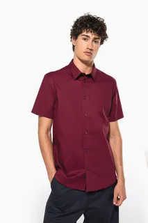 Kariban Cotton/elastane short-sleeved shirt – foto 1