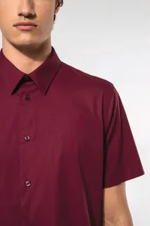 Kariban Cotton/elastane short-sleeved shirt – foto 4