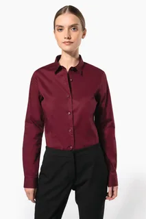Kariban Dames stretch blouse lange mouwen – foto 1