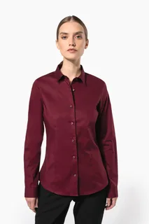 Kariban Dames stretch blouse lange mouwen – foto 2