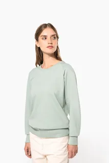 Kariban Ladies’ organic cotton crew neck raglan sleeve sweatshirt – foto 7
