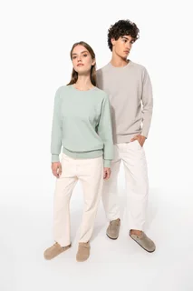 Kariban Men's organic cotton crew neck raglan sleeve sweatshirt – foto 8