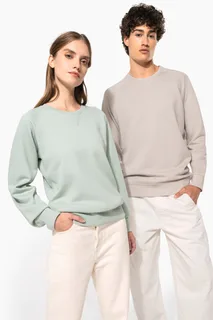 Kariban Men's organic cotton crew neck raglan sleeve sweatshirt – foto 9