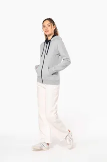 Kariban Ladies’ contrast hooded full zip sweatshirt – foto 8