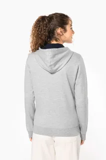 Kariban Ladies’ contrast hooded full zip sweatshirt – foto 2