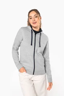 Kariban Ladies’ contrast hooded full zip sweatshirt – foto 11
