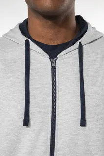 Kariban Men's contrast hooded full zip sweatshirt – foto 3