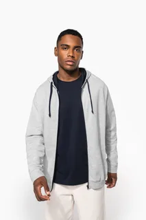 Kariban Men's contrast hooded full zip sweatshirt – foto 9