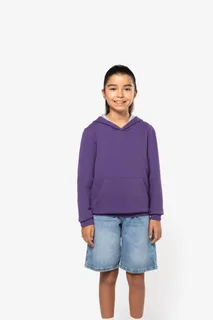 Kariban Kids' contrast hooded sweatshirt – foto 2