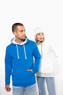 Kariban Damessweater met capuchon in contrasterende kleur – foto 10