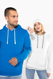 Kariban Damessweater met capuchon in contrasterende kleur – foto 9