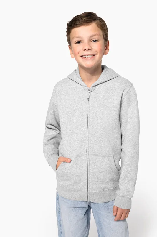 Kariban Gerecycled sweatvest met capuchon